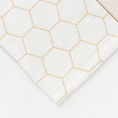 Honig-Biene Fleecedecke (Ecke)