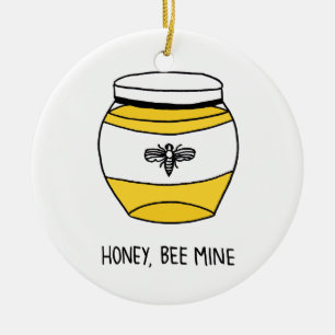 Honig, Biene Keramikornament