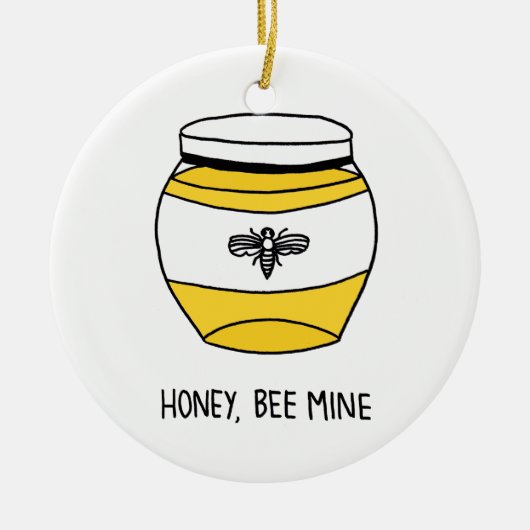Honig, Biene Keramikornament (Vorne)