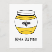 Honig, Biene Postkarte (Vorderseite)