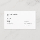 Honig-Biene u. saubere Spitzen Visitenkarte (Rückseite)