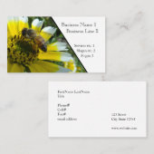 Honig-Biene u. saubere Spitzen Visitenkarte (Vorne/Hinten)