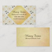 Honig-Biene und Blume Visitenkarte (Vorne/Hinten)