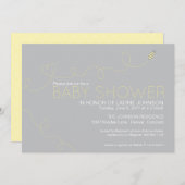 Honig-Bienen-Babyparty-Einladung Einladung (Vorne/Hinten)