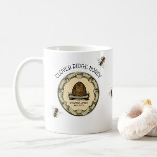 Honig-Bienen-Bauernhof-Imker-Aufkleber Kaffeetasse