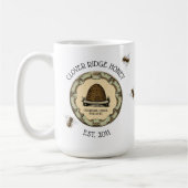 Honig-Bienen-Bauernhof-Imker-Aufkleber Kaffeetasse (Links)