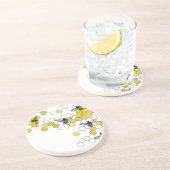 Honig-Bienen-Bienenwaben-Untersetzer Untersetzer (Seite)