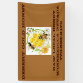 Honig-Bienen-Honig-Verkäufer-ImkerApiarist Banner (Vertikal)