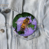 Honig-Bienen-Knopf Button (Beispiel)
