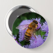 Honig-Bienen-Knopf Button (Vorne & Hinten)