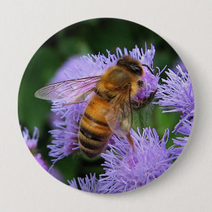 Honig-Bienen-Knopf Button