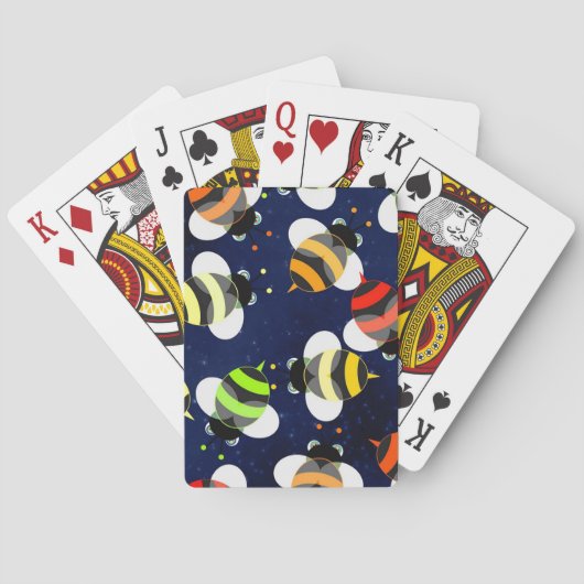 Honig-Bienen-Muster Spielkarten (Rückseite)