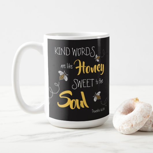 Honig Bienen nette Worte wie Honig Modern Kaffeetasse (Mit Donut)