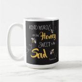 Honig Bienen nette Worte wie Honig Modern Kaffeetasse (Links)