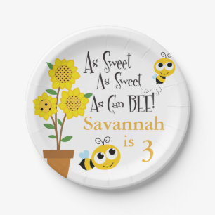 Honig-Bienen-Party-Teller Pappteller