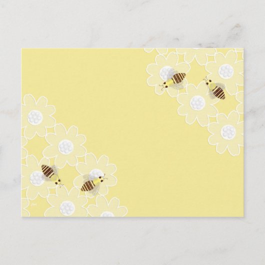 Honig-Bienen-Postkarte Postkarte (Vorderseite)