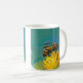 Honig-Bienen-Tasse Kaffeetasse (VorderseiteRechts)