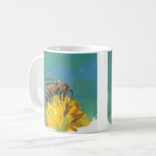 Honig-Bienen-Tasse Kaffeetasse (Vorderseite Links)
