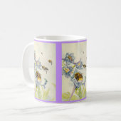 Honig-Bienen u. Winden-Blumen EZ2 fertigen Kaffeetasse (Vorderseite Links)