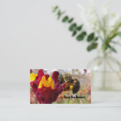 Honig-Bienen-Visitenkarte Visitenkarte (Stehend Vorderseite)