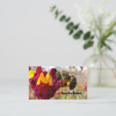 Honig-Bienen-Visitenkarte Visitenkarte (Stehend Vorderseite)