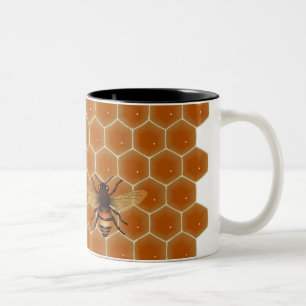 Honig-Bienen Zweifarbige Tasse