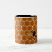 Honig-Bienen Zweifarbige Tasse (Mittel)