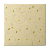 Honig Bier Waggle Dance Light Amber Gold Fliese (Vorderseite)