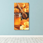 Honig & Biscuits Canvas Print Leinwanddruck (Insitu (Holzboden))