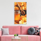 Honig & Biscuits Canvas Print Leinwanddruck (Insitu (Wohnzimmer))