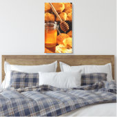 Honig & Biscuits Canvas Print Leinwanddruck (Insitu (Schlafzimmer))