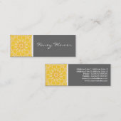 Honig-Blumen-Kaleidoskop Mini Visitenkarte (Vorne/Hinten)