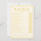 Honig Brautparty, sagte er, sie habe eine Spielkar Einladung (Vorderseite)