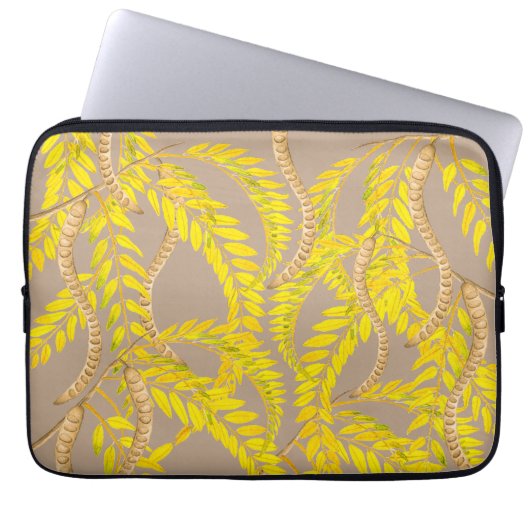 Honig-Büste auf einem Laptop-Sieb Laptopschutzhülle (Vorderseite)