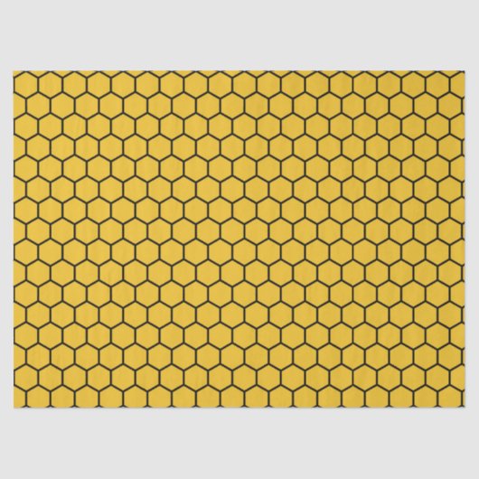 Honig Comb Tissue Paper | Einzigartiges Hexagonald Seidenpapier (Vorderseite)