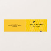 Honig-Comb und Bienen Visitenkarten (Außenseite Aufgefaltet)