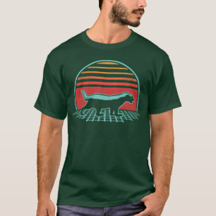 Honig-Dachs 80er Style Tier lustig T-Shirt
