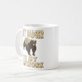 Honig-Dachs aß meine Hausaufgaben! Kaffeetasse (Vorderseite Links)