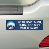 Honig-Dachs - Barack Obama Autoaufkleber (Auf Auto)