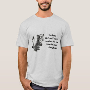 Honig-Dachs-Buchstabe zu Weihnachtsmann T-Shirt