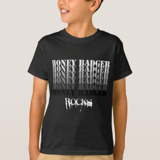Honig-Dachs-Felsen (blck) T-Shirt