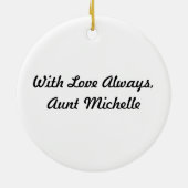 Honig-Dachs frohe Freakin Weihnachten Keramik Ornament (Hinten)