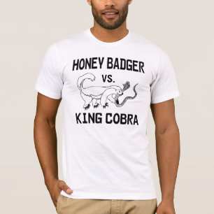 Honig-Dachs gegen König Kobra T-Shirt