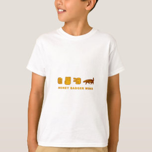 Honig-Dachs Gewinnt - (Vintage) Schere Stein Papie T-Shirt