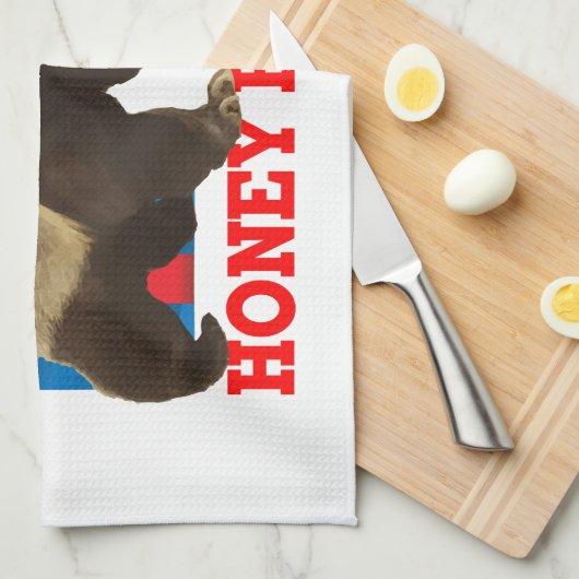 Honig-Dachs glücklicher Freakin Geburtstag Küchentuch (Viertel Falte)