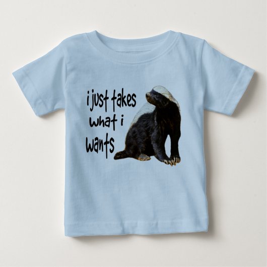Honig-Dachs - I nimmt gerade, was I will Baby T-shirt (Vorderseite)