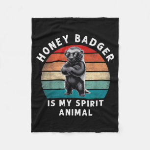 Honig-Dachs Ist Mein Srit-Tier Lustig Vintage-Wild Fleecedecke