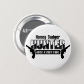 Honig-Dachs-Jägerknopf Button (Vorne & Hinten)