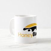 Honig-Dachs-Logo Kaffeetasse (Vorderseite Links)