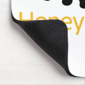 Honig-Dachs-Logo Mousepad (Ecke)